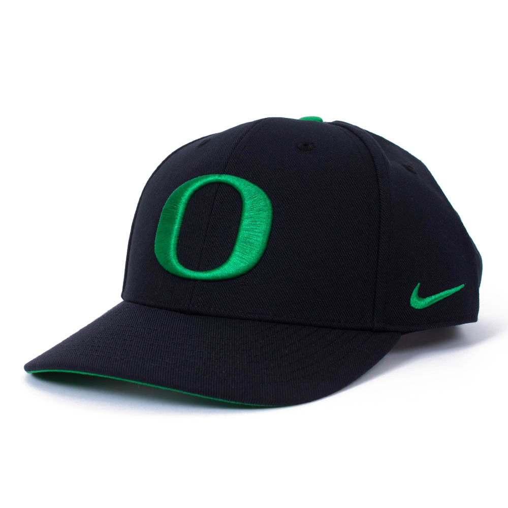 Classic Oregon O, Nike, Black, Curved Bill, Performance/Dri-FIT, Accessories, Unisex, Club, Twill, Adjustable, Hat, 882841